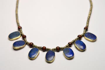 Lapis lazuli - Vintage etnisch - Halsketting