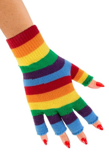 KIMU® Vingerloze Handschoenen Regenboog Vingerloos Gekleurd, Ophalen of Verzenden, Nieuw