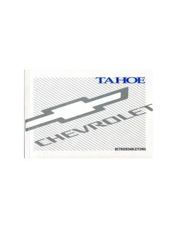1997 CHEVROLET TAHOE INSTRUCTIEBOEKJE DUITS, Ophalen of Verzenden