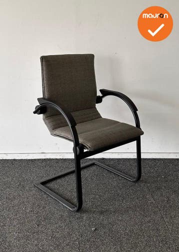 Vergaderstoel Ahrend A350 - Grijs gemêleerde stoffering - Z, Vergader- of Presentatieruimte, Ophalen of Verzenden, Gebruikt, Stoel