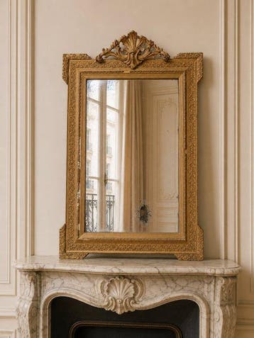 Miroir - Bois - France XIXe - H.100cm
