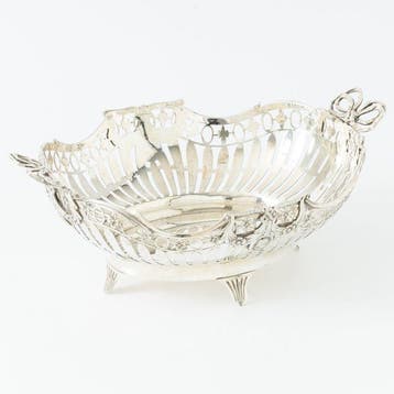 W.H. van Akkeren (s-Gravenhage 1919) - Corbeille à pain -, Antiquités & Art, Antiquités | Argent & Or