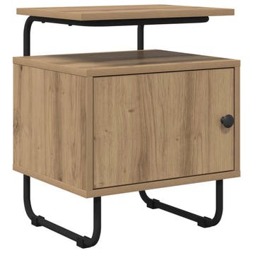 vidaXL Nachtkastje Artisanaal eiken Bewerkt hout, Verzenden, Nieuw
