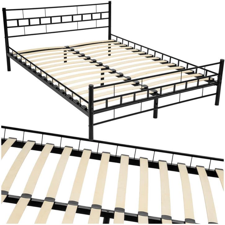 Metalen bed met lattenbodem in modern ontwerp, Maison & Meubles, Chambre à coucher | Lits, Envoi