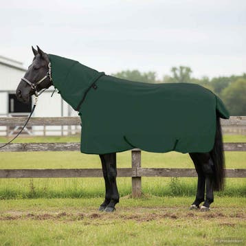 vidaXL Paardendeken Volledig Donkergroen 165 cm Polyester, Verzenden, Nieuw