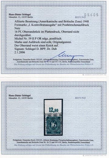 Occupation alliée - Allemagne (zone américaine et