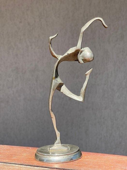 sculptuur, Dancing Ballerina - 17 cm - Zilverbrons - 1940, Antiek en Kunst, Curiosa en Brocante