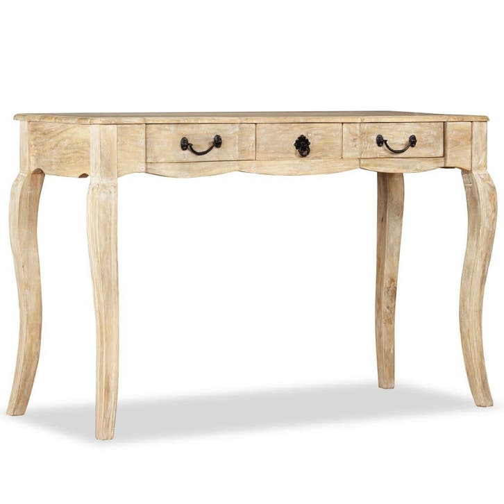 vidaXL Wandtafel 120x50x80 cm massief mangohout, Huis en Inrichting, Tafels | Bijzettafels, Nieuw, Verzenden