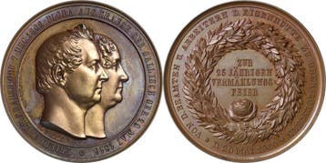 Brons medaille 1860 Schlesien-medaille, Verzenden, België