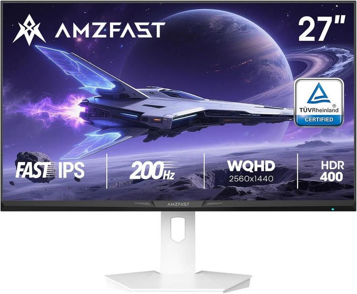 Amzfast 27 inch gaming monitor, 2560x1440 WQHD, 200Hz, Fast, Maison & Meubles, Accessoires pour la Maison | Autre, Envoi