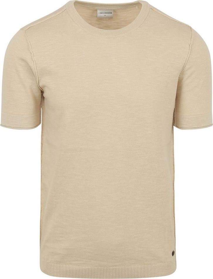 No Excess Knitted T-Shirt Ecru maat Maat 52/54 (L) Heren, Kleding | Heren, T-shirts, Nieuw, Maat 52/54 (L), Verzenden