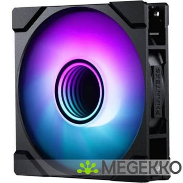 PHANTEKS M25 Gen2 PWM D-RGB Reverse Blade 120mm Black, Verzenden
