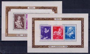 België 1949 - jaar 1949 volledig - OBP 792/822 + BL 27/28