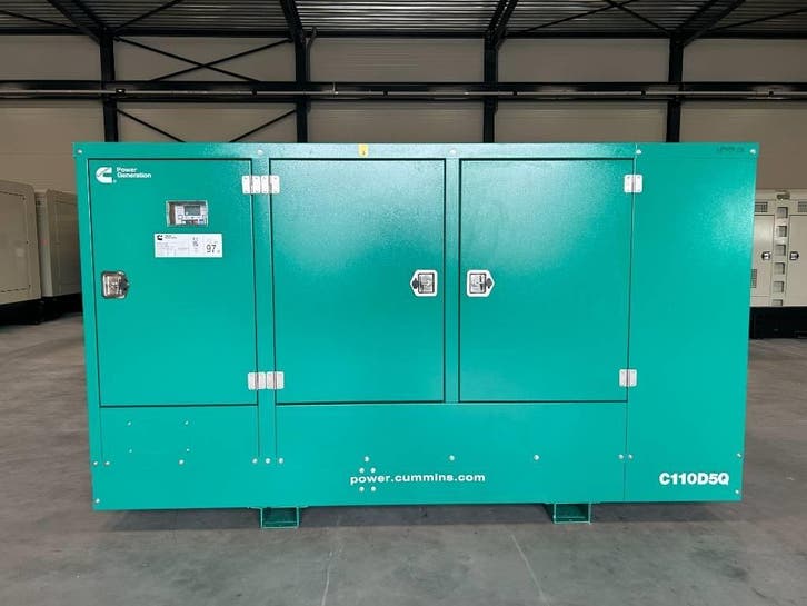 Cummins C110D5Q - 110 kVA Generator - DPX-18509-Q, Zakelijke goederen, Machines en Bouw | Aggregaten, Ophalen of Verzenden
