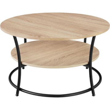 tectake Bijzettafel Cromford - Industrieel licht hout, eiken, Huis en Inrichting, Verzenden, Nieuw