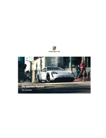2020 PORSCHE TAYCAN BROCHURE NEDERLANDS