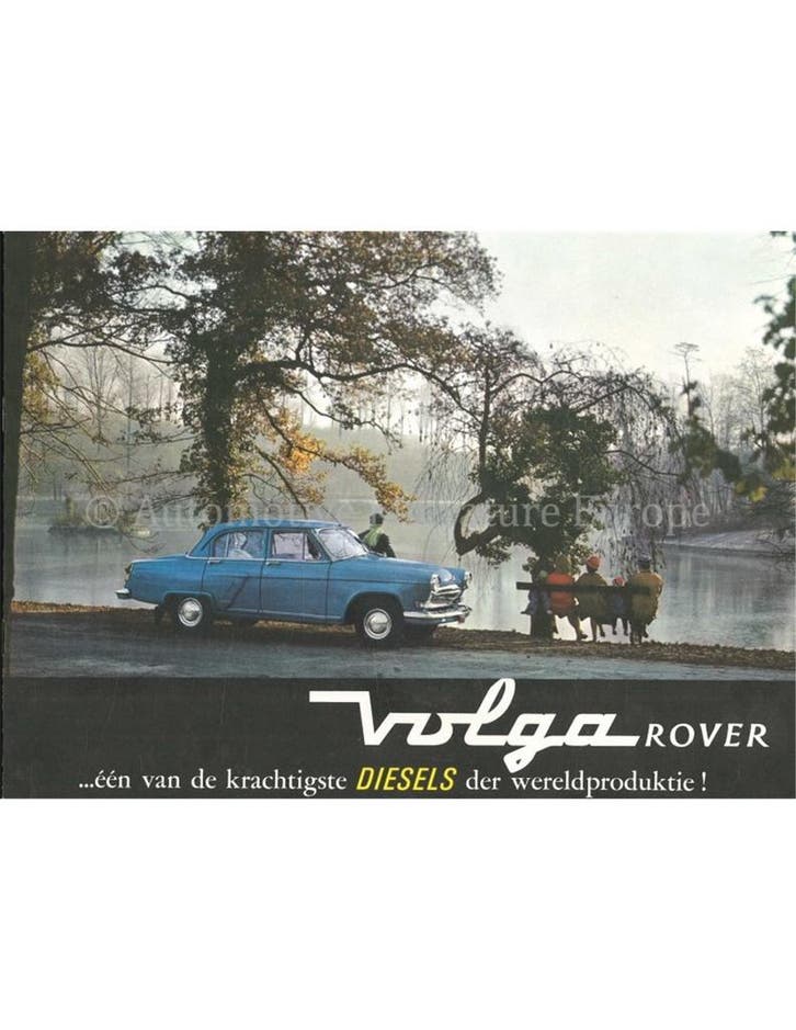 1961 GAZ M21 VOLGA DIESEL BROCHURE NEDERLANDS, Livres, Autos | Brochures & Magazines