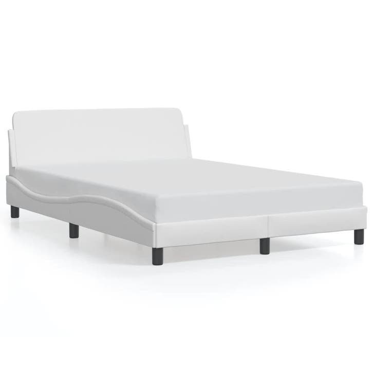 Bedframe Hoofdbord Kunstleer Wit | Tweede Kansje OP=OP, Maison & Meubles, Chambre à coucher | Lits, Envoi