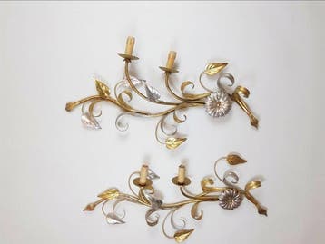 Trittico d Illuminazione d Arte composto da Lampadario con