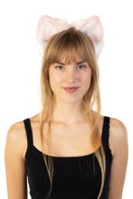 Haarband Furry Oortjes Roze Wit Kat Poes Vos Diadeem Dons Di, Ophalen of Verzenden