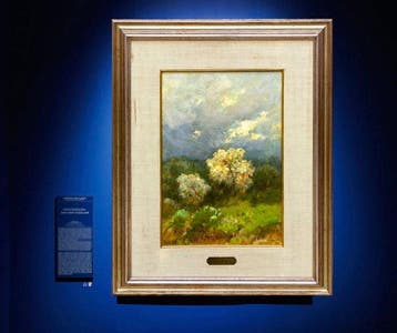 Francesco Lojacono (1838-1915) - Mandorlo fiorito