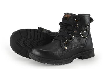 IK-KE Veterboots Meisjes in maat 30 Zwart, Verzenden, Jongen of Meisje, IK-KE, Schoenen