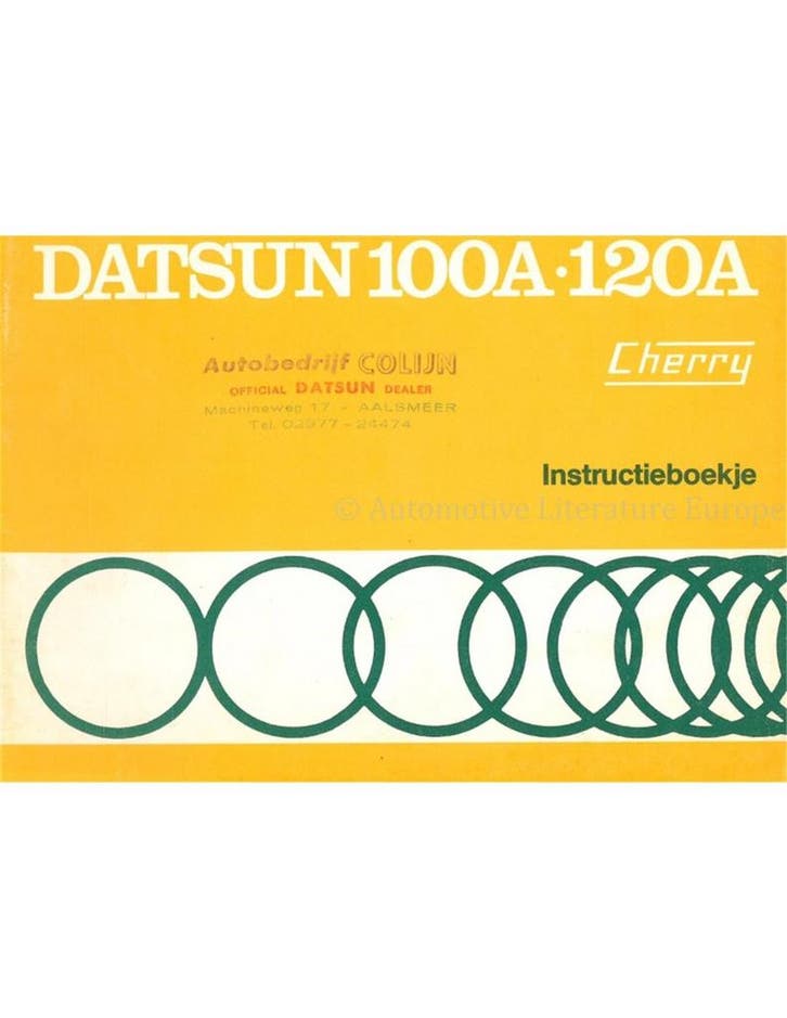 1976 DATSUN 100A | 120A (CHERRY) INSTRUCTIEBOEKJE, Auto diversen, Handleidingen en Instructieboekjes
