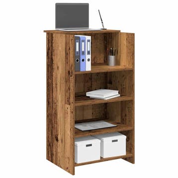 vidaXL Receptiebalie 55x50x103,5 cm bewerkt hout oud, Huis en Inrichting, Verzenden, Nieuw
