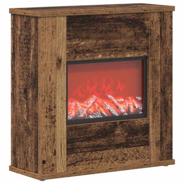 vidaXL Elektrische haard Oud hout 47 x 18 x 48 cm Bewerkt, Huis en Inrichting, Verzenden, Nieuw