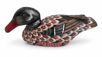 Beeldje - Hunting duck decoy - Hout