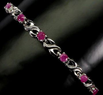 Zonder minimumprijs - Armband Zilver 925, Witgoudverguld -, Nieuw