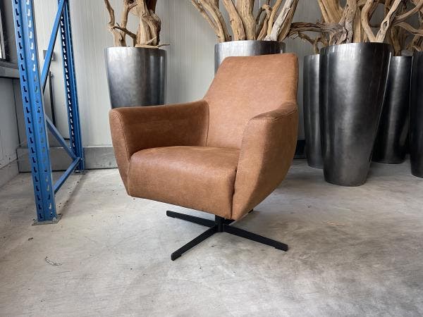 Veiling - Fauteuil Arsenie (2 stuks) -Draaibaar-Microleder-C, Huis en Inrichting, Fauteuils, Nieuw