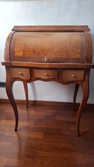 Secrétaire à abattant (2) - Hout - Secretaire + stoel, Antiquités & Art, Antiquités | Autres Antiquités