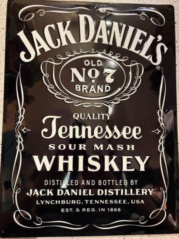 Jack Daniels - Panneau publicitaire Jack Daniels. - Panneau