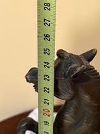 Statue, Cavallo bronzo su base marmo onice - 25 cm - Bronze, Antiquités & Art