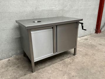 Josto werktafel met afvalgat 120 cm, Ophalen of Verzenden, Gebruikt