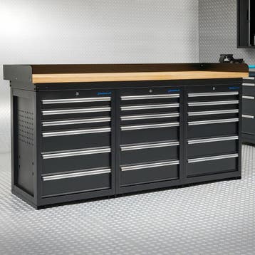 Datona Werkbank PRO met bamboe werkblad en 18 lades - 200, Ophalen of Verzenden, Nieuw