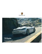 2020 PORSCHE 718 SPYDER HARDCOVER BROCHURE RUSSISCH, Nieuw
