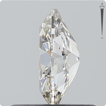 1 pcs Diamant (Natuurlijk) - 0.50 ct - Ovaal - K - VS2 -, Nieuw