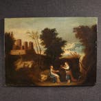 Spaanse school (XVII) - Gesù e la samaritana al pozzo