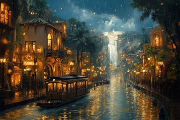 CoCo - Golden Rain In Venice - XXL, Antiquités & Art, Art | Objets design