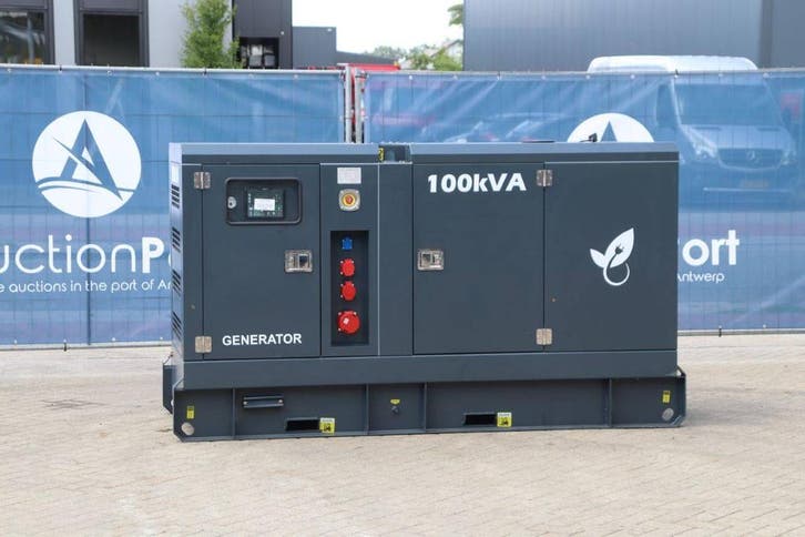 Veiling: Generator Ricardo GF2-W100 Diesel 100kVA 2026 Nieuw, Articles professionnels, Machines & Construction | Générateurs, Enlèvement