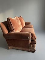 Sofa (2) - Twee fluwelen banken uit de jaren tachtig. -