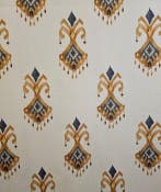 Stof IKAT Golden Emblem Exlusief origineel ontwerp -