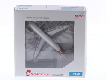 Schaal 1:500 Herpa 508254 Airbus A320 airberlin Reg. D-AB..., Ophalen of Verzenden