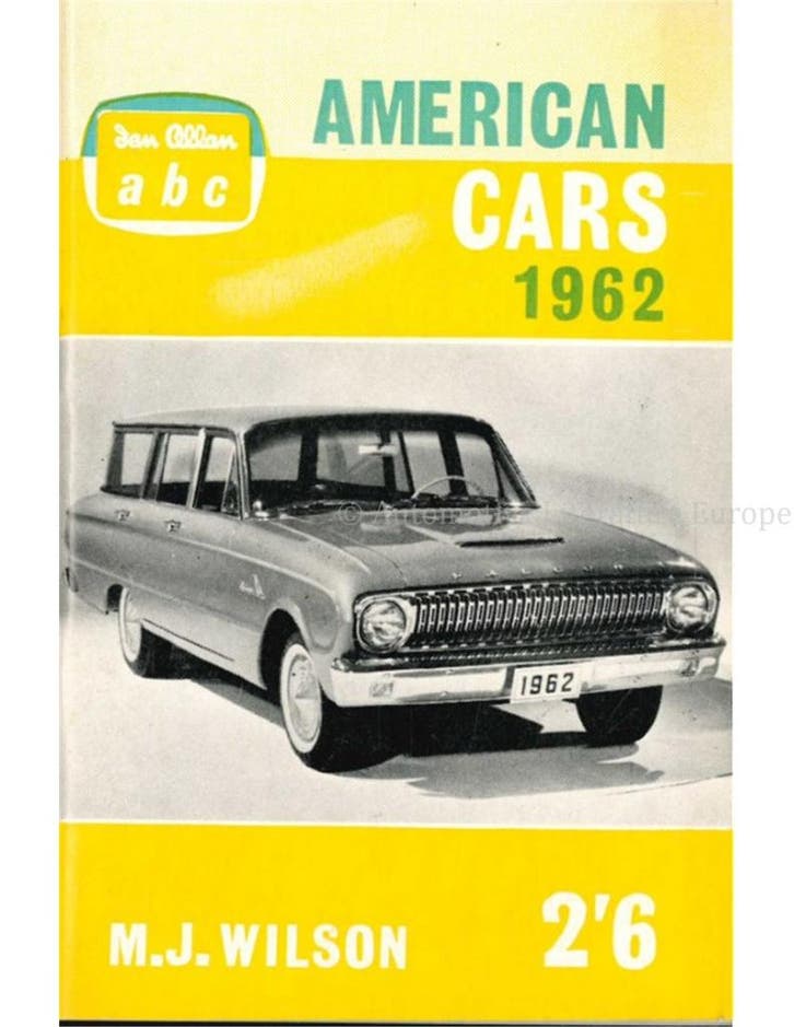 AMERICAN CARS 1962, Livres, Autos | Brochures & Magazines, Enlèvement ou Envoi