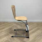 schoolstoel / leerlingstoel met voetenplank, VS Level76-LuPo, Gebruikt, Hout, Eén