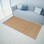 vidaXL Tapijt rechthoekig 150x200 cm bamboe bruin, Verzenden, Nieuw