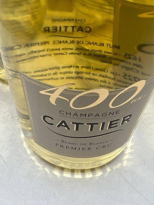 Cattier, Blanc de Blancs 400 ans - Champagne 1er Cru - 6, Verzamelen, Wijnen