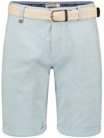 Geographical Norway Chino Bermuda Met Stretch Podex Sky Blue, Verzenden